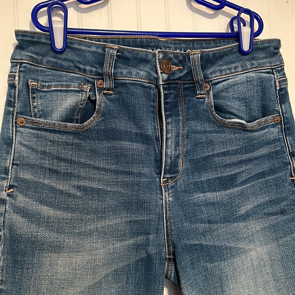 American Eagle, high rise skinny jeans, size 4 long